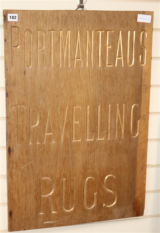 An early 20th century drapers sign